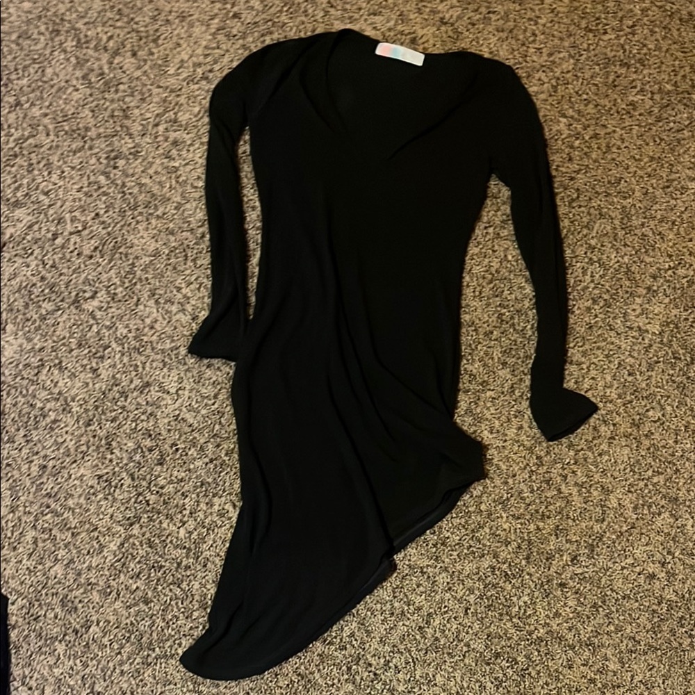 Chic Black Long Sleeve Dress